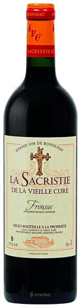 Ch?teau la Vieille Cure La Sacristie de la Vieille Cure Fronsac 2015