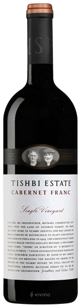 Tishbi Single Vineyard Cabernet Franc 2012