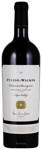 Pulido-Walker Melanson Vineyard Cabernet Sauvignon 2018