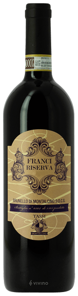 Tassi Franci Riserva Brunello di Montalcino 2015