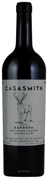 Vino CasaSmith Casasmith Cervo Barbera (Northridge Vineyard) 2018
