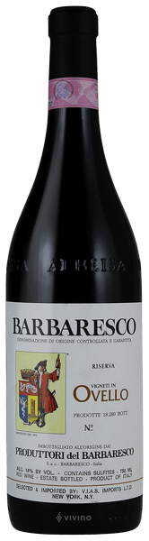 Produttori del Barbaresco Barbaresco Riserva Ovello 2009