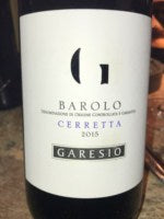 Garesio Barolo Cerretta 2015