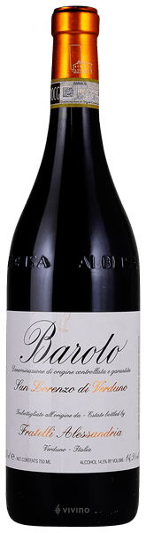 Fratelli Alessandria Barolo San Lorenzo di Verduno 2016