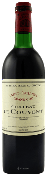 Ch?teau le Couvent Saint-?milion Grand Cru 1995