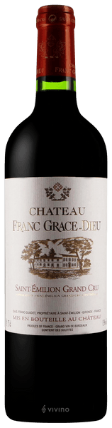 Ch?teau Franc Grace-Dieu Saint-?milion Grand Cru 2018