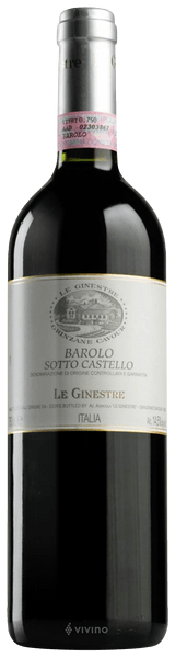 Le Ginestre Sottocastello di Novello Barolo 2015