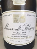 Comtesse Bernard de Ch?risey La Genelotte Monopole Meursault 1er Cru 'Blagny' 2018