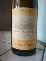 Jean Sipp Clos Ribeaupierre Pinot Gris 2009