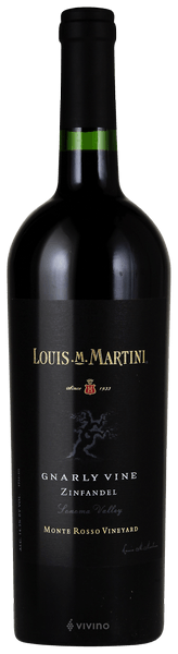 Louis M. Martini Monte Rosso Vineyard Gnarly Vine Zinfandel 2017