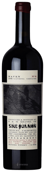 Sine Qua Non Raven Series Grenache 2006