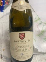 Roux P?re & Fils Bourgogne Hautes-C?tes De Beaune Blanc 2019